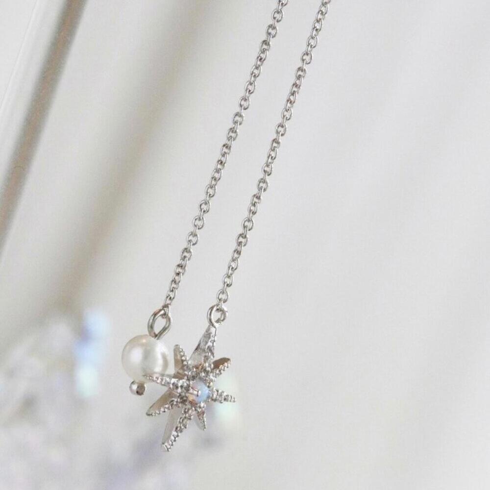 BHLDN Celestial Pearl Drop Earrings - Picture 3 of 4
